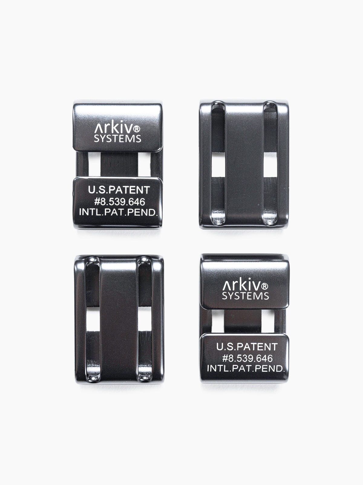 Arkiv® Four-Piece Clip Set by Mission Workshop - Weatherproof Bags & Technical Apparel - San Francisco & Los Angeles - Construit pour durer - Garanti pour toujours