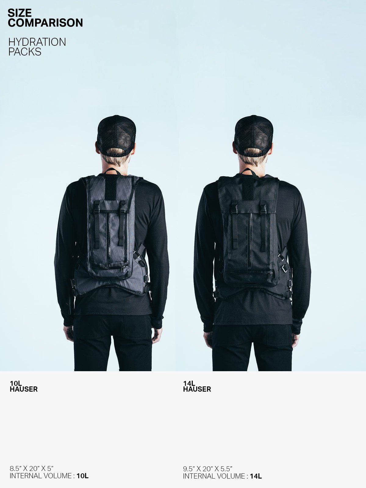 Hauser 10L by Mission Workshop - Weatherproof Bags & Technical Apparel - San Francisco & Los Angeles - Construit pour durer - Garanti pour toujours
